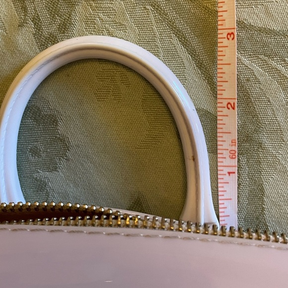 Pillow Shaped Jelly Gel Resin Crystal Handle Purse Mini Bag Neutral Nude & White - Picture 12 of 15